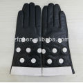 Guantes de cuero de encaje guantes de encaje